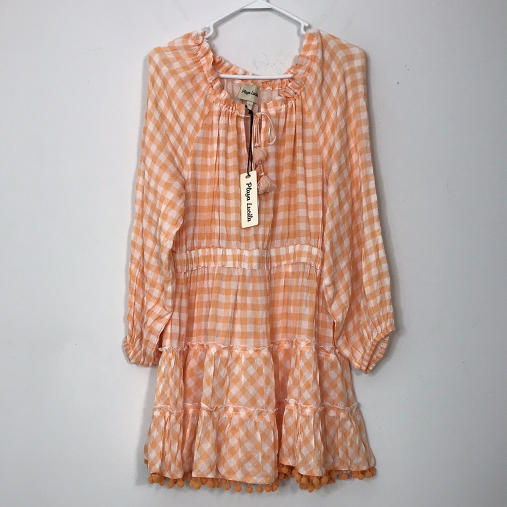 NWT Playa Lucila Gingham Dress